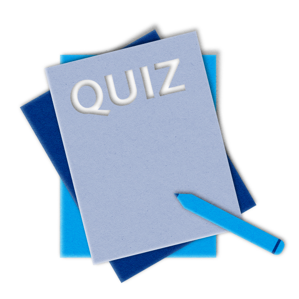 Illustration of quiz button